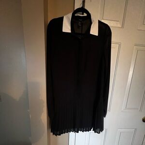 Forever 21 Black Dress with White Accents